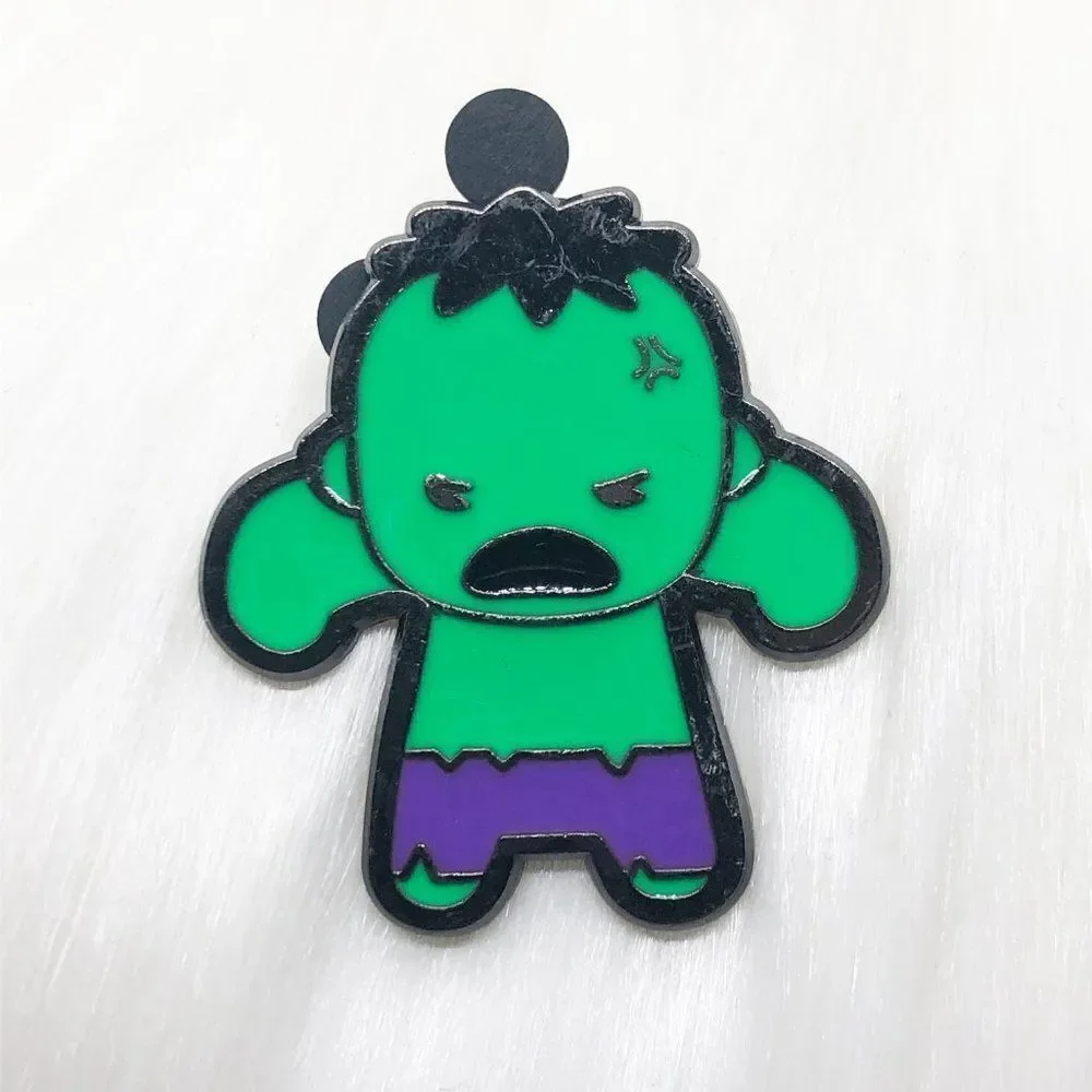 🔮 5/$25 Disney Marvel Kawaii Art Collection Hulk Pin‎